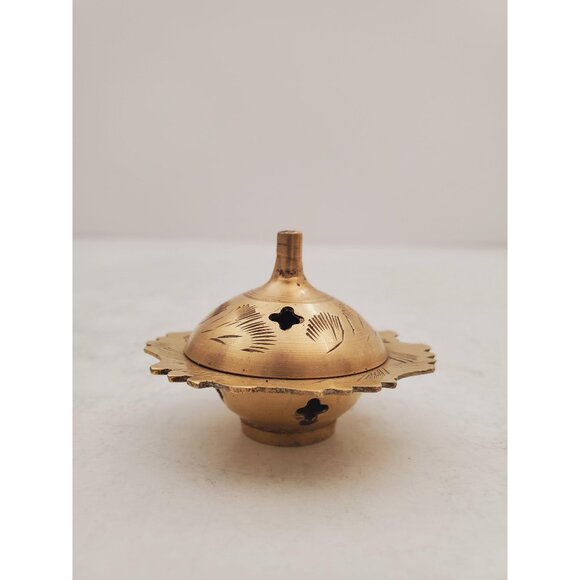Other - Vintage Brass Stick/Cone Incense Burner small burner with lid, made in i…